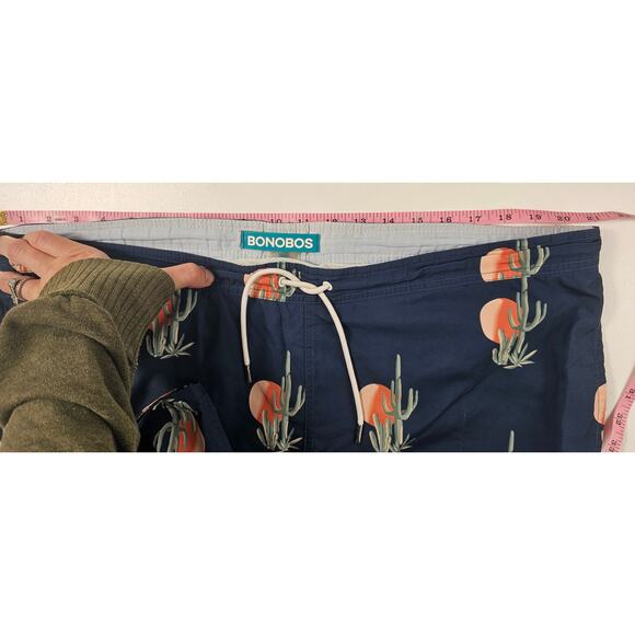 Banzai 7-Inch Swim Trunks Bonobos sz 42 XL cactus swim trunks lined preppy - Picture 6 of 8